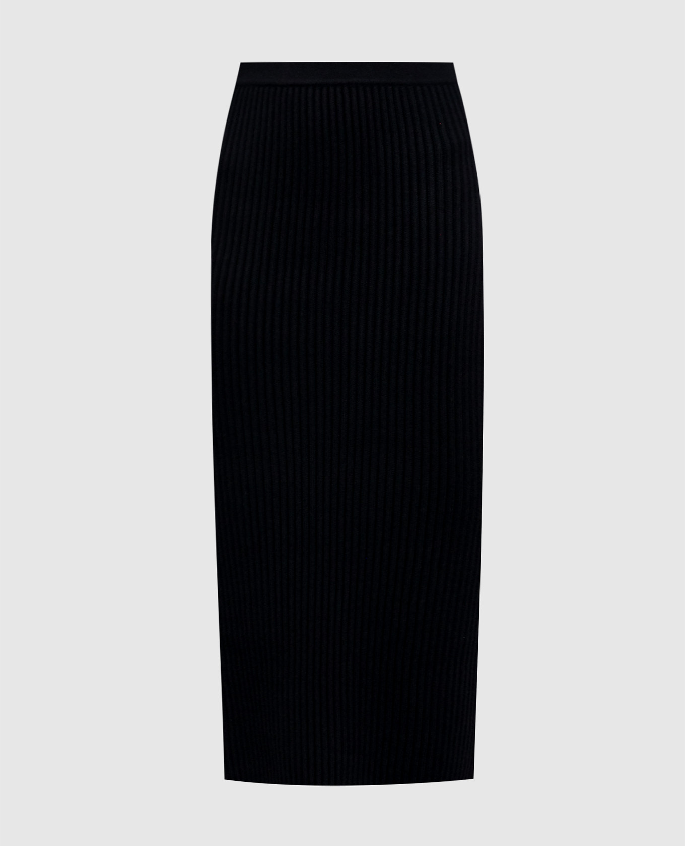 

Black ribbed midi skirt Twinset Actitude