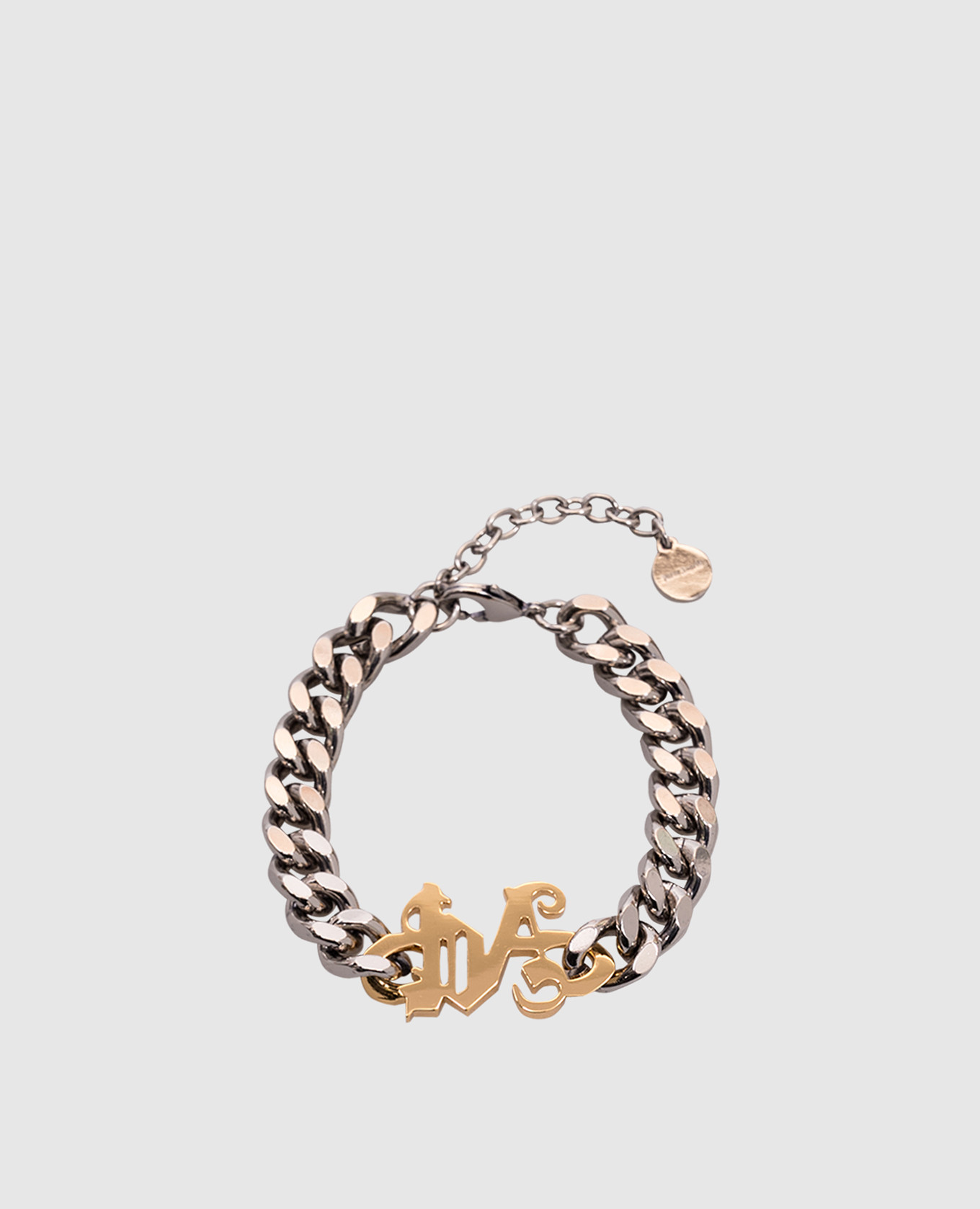 

Silver bracelet with monogram logo Palm Angels