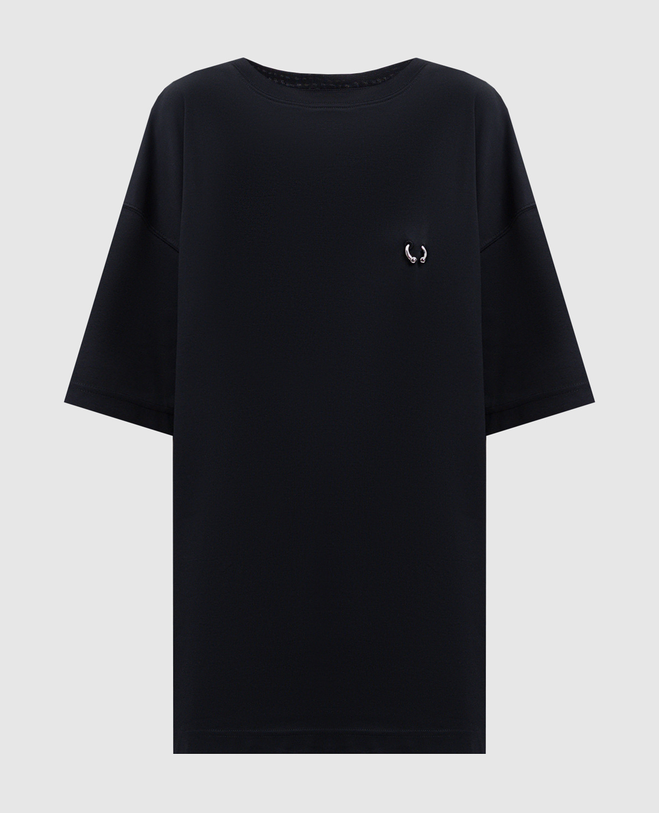 Black T-shirt with piercing Thierry Mugler