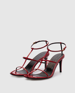 Khaite Red leather Cage sandals F3083938