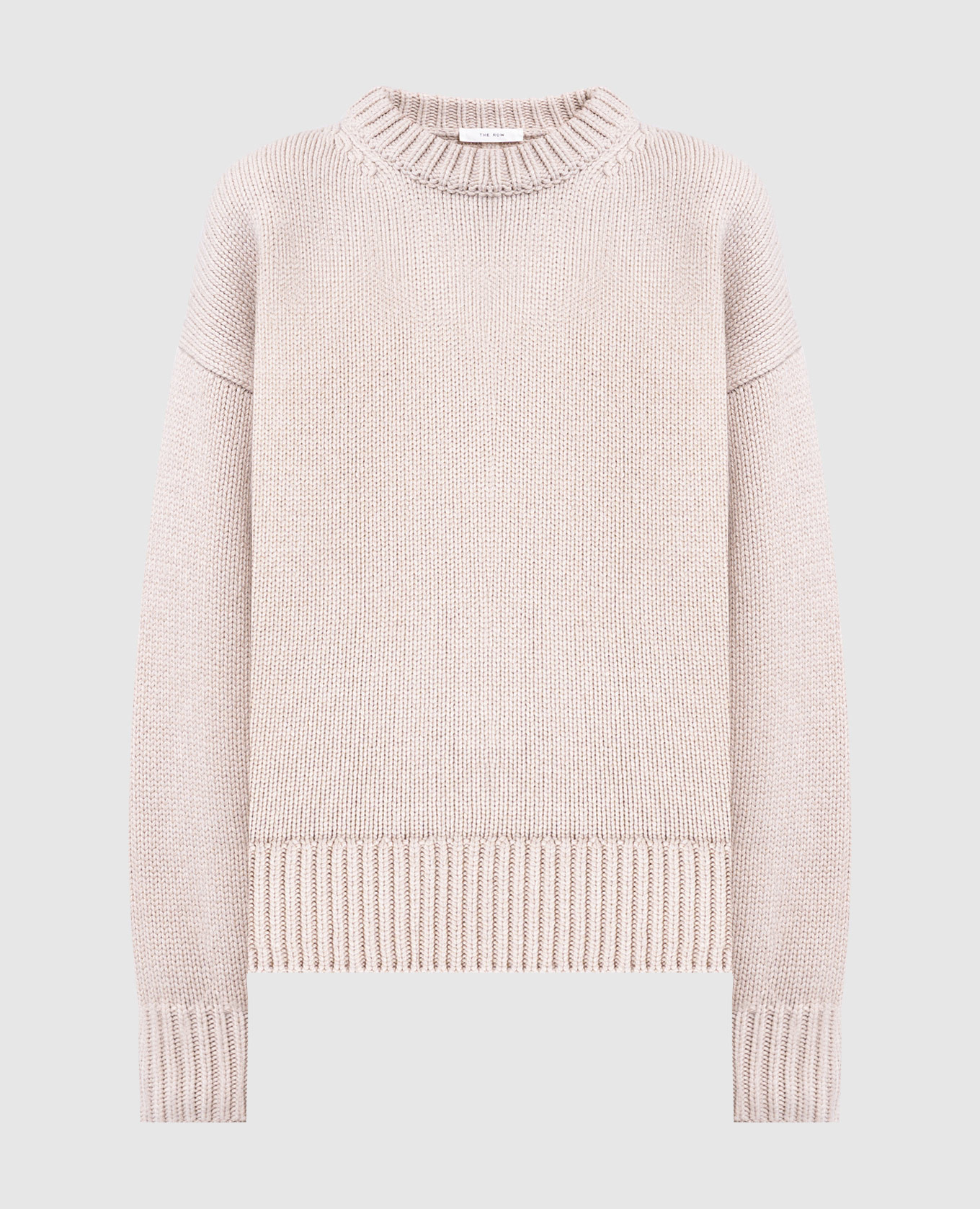 

Beige wool and cashmere sweater The Row
