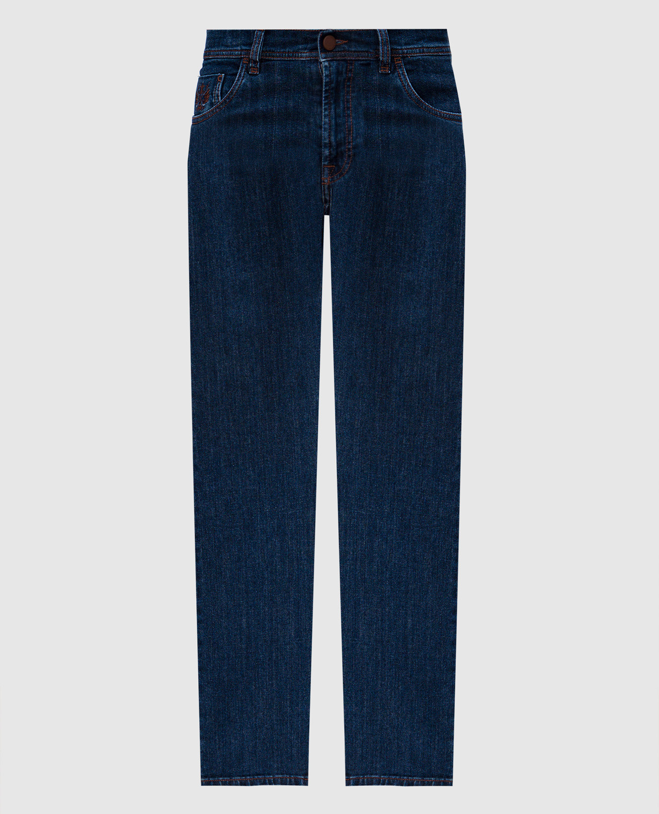 

Blue COSTANTINO jeans with embroidery and logo patch Scissor Scriptor