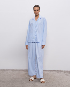 Dore & Rose Blue striped pajama shirt LONGSLEEVESTRIPEDPJTOP