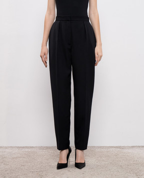 Balmain Black wool pants FF1PN190WC09