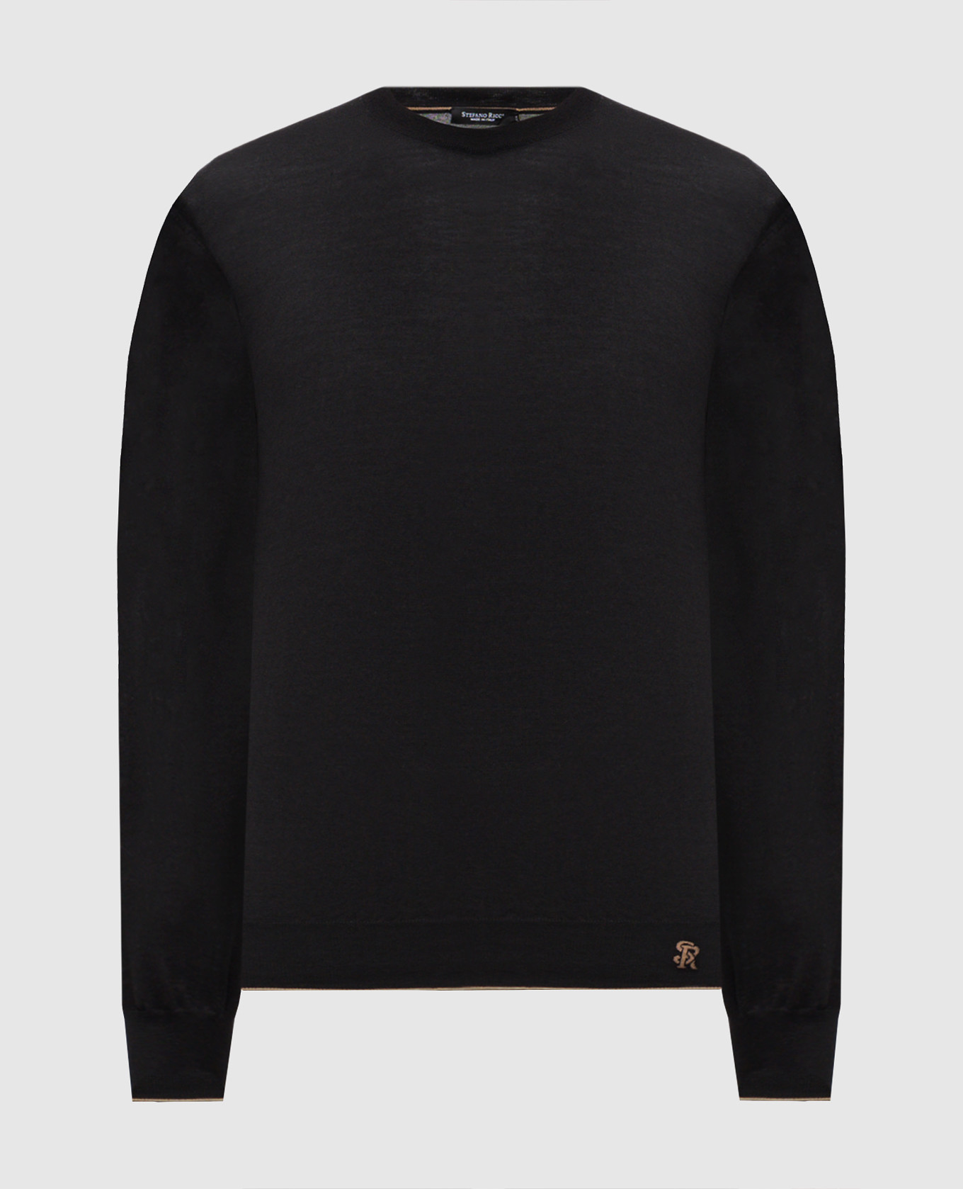 

Black sweater made of wool, silk and cashmere Stefano Ricci