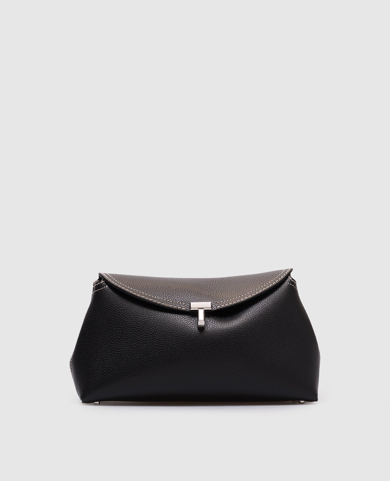 

Black leather T-Lock bag Toteme