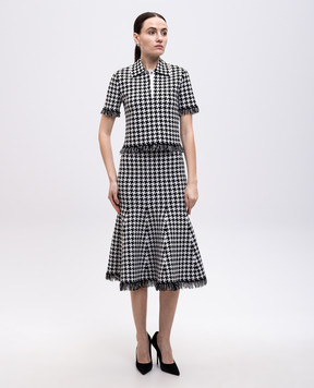 Alexander McQueen Midi skirt with pattern 829318Q1BDB