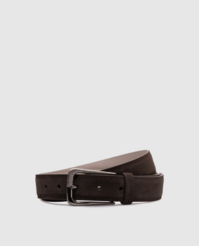 Brunello Cucinelli Brown suede belt M0DELC33GP