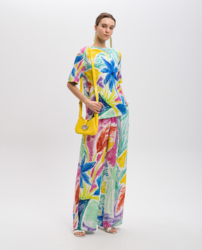 Gary Bigeni GINO T-shirt made of silk in a floral print GINO