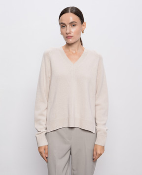 Peserico Beige wool, silk and cashmere pullover S99596F07K09283