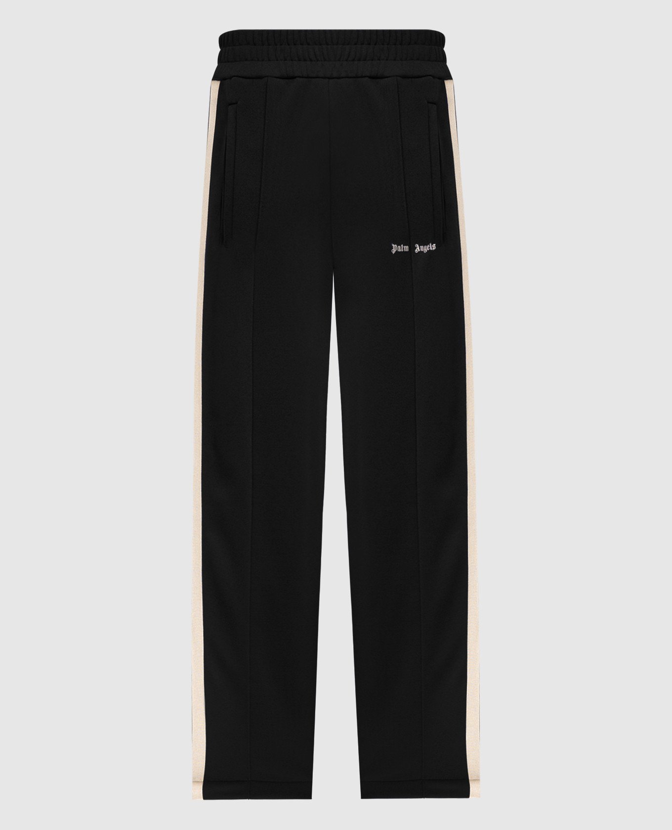 Palm Angels Black sweatpants with embroidered…