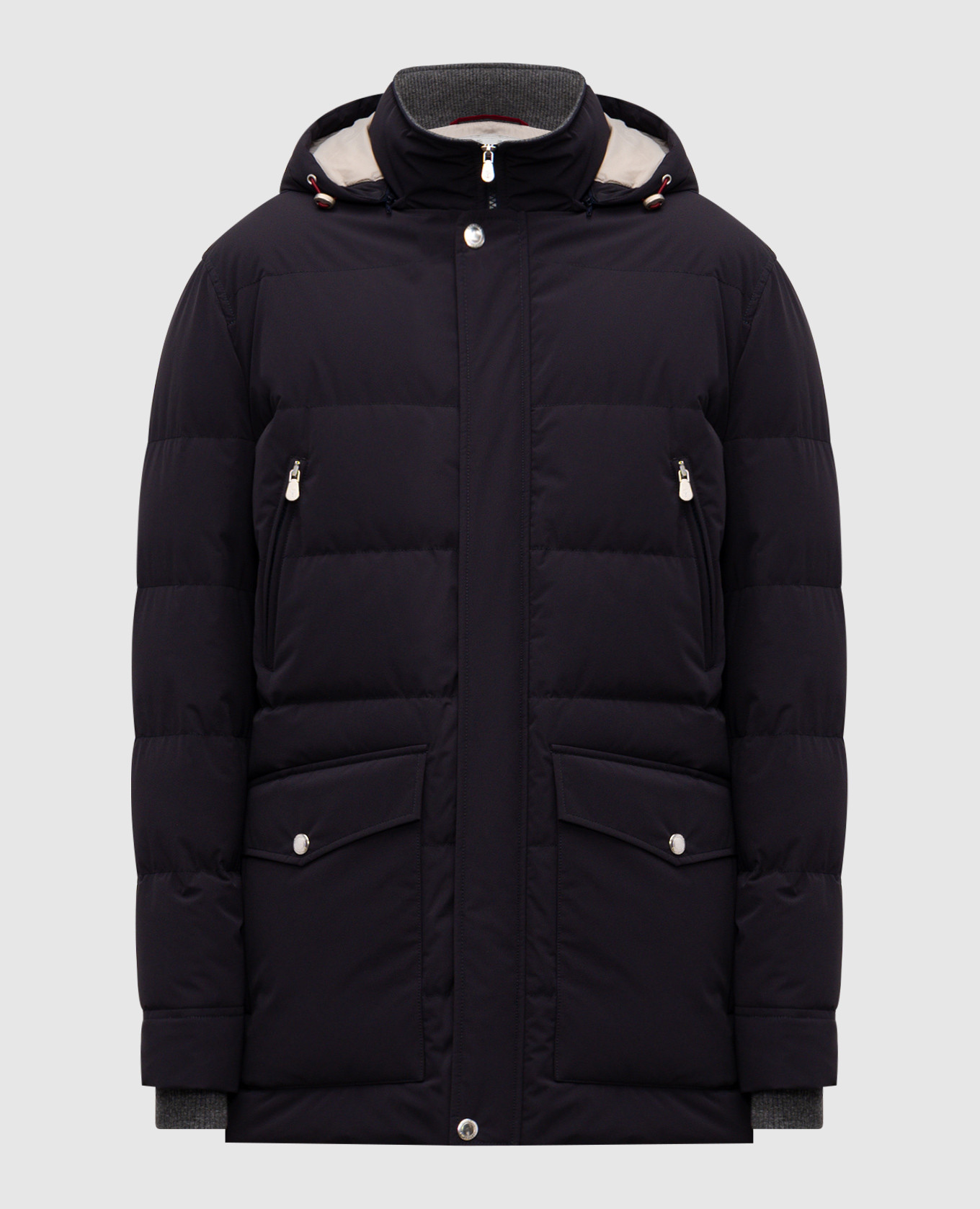 Brunello Cucinelli - Blue quilted down jacket MM4911823