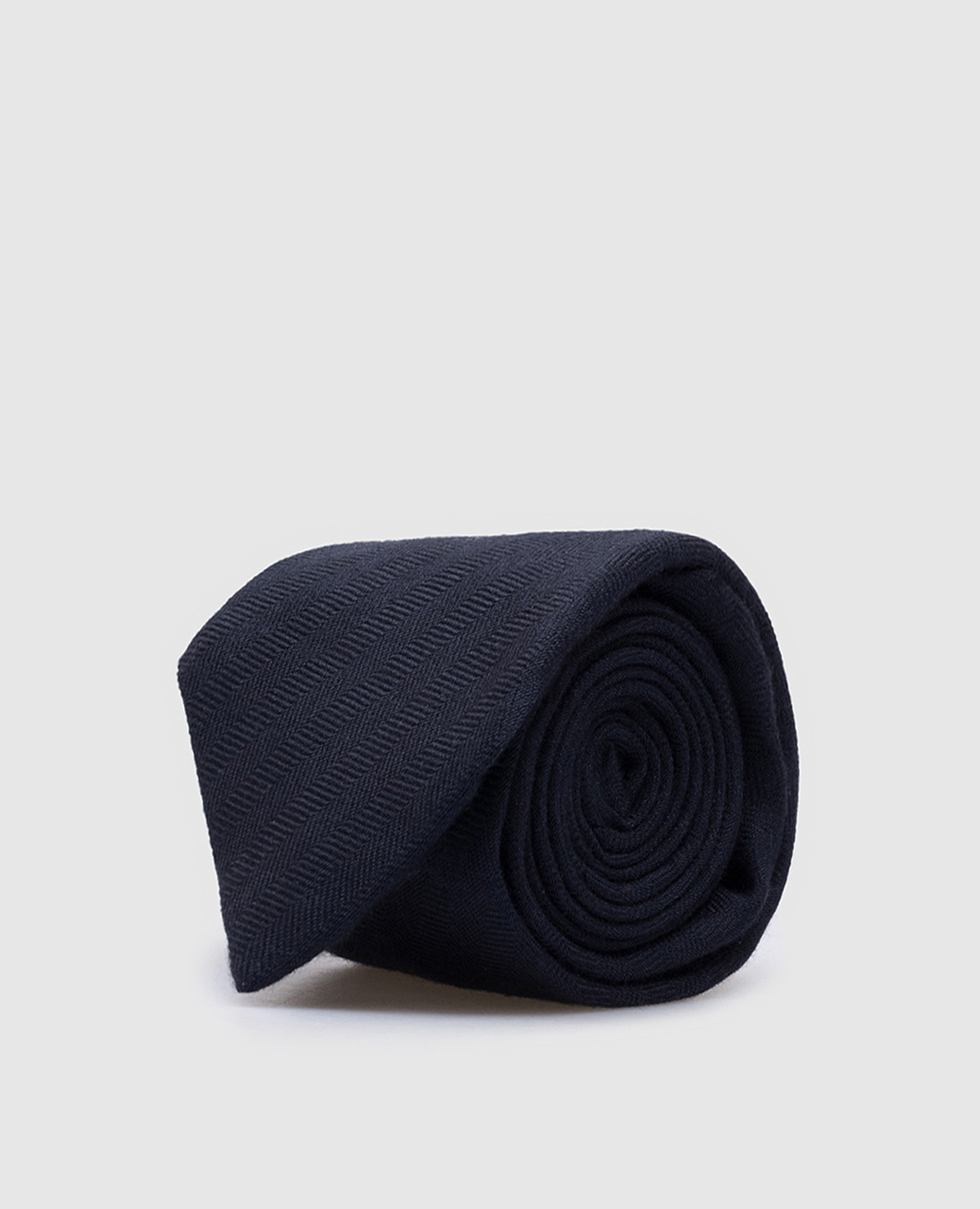 

Blue silk and cashmere tie in a woven pattern ISAIA, Синий