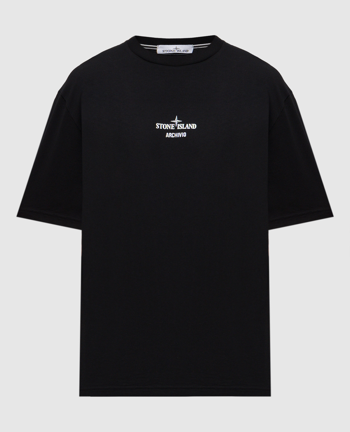 

Black T-shirt with print Stone Island