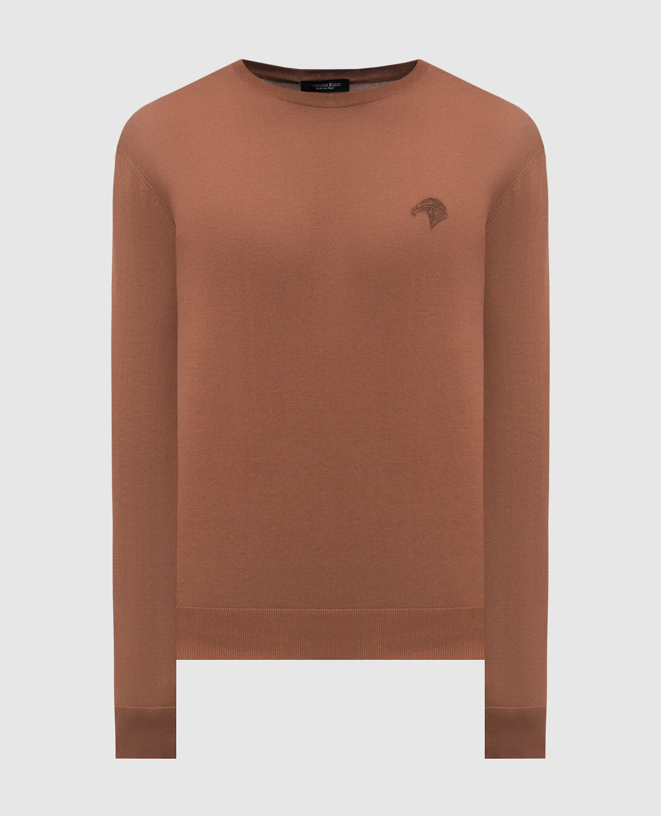 

Brown jumper with logo emblem Stefano Ricci