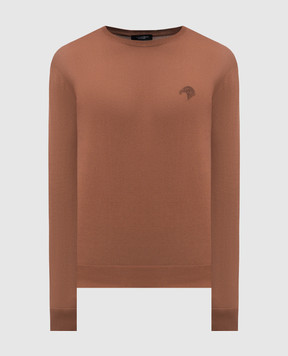 Stefano Ricci Brown jumper with logo emblem K313030G01F25145