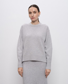 Peserico Gray wool and cashmere sweater with lurex S99441F07Y09160