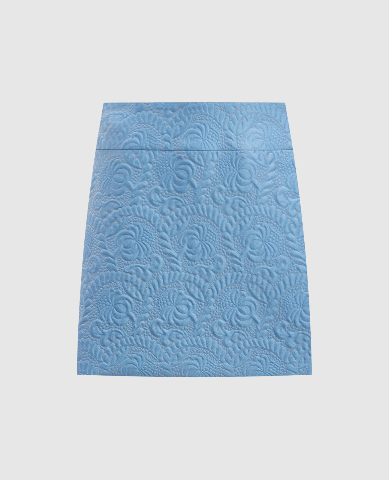 

Blue mini skirt with textured floral pattern Dolce&Gabbana, Light blue