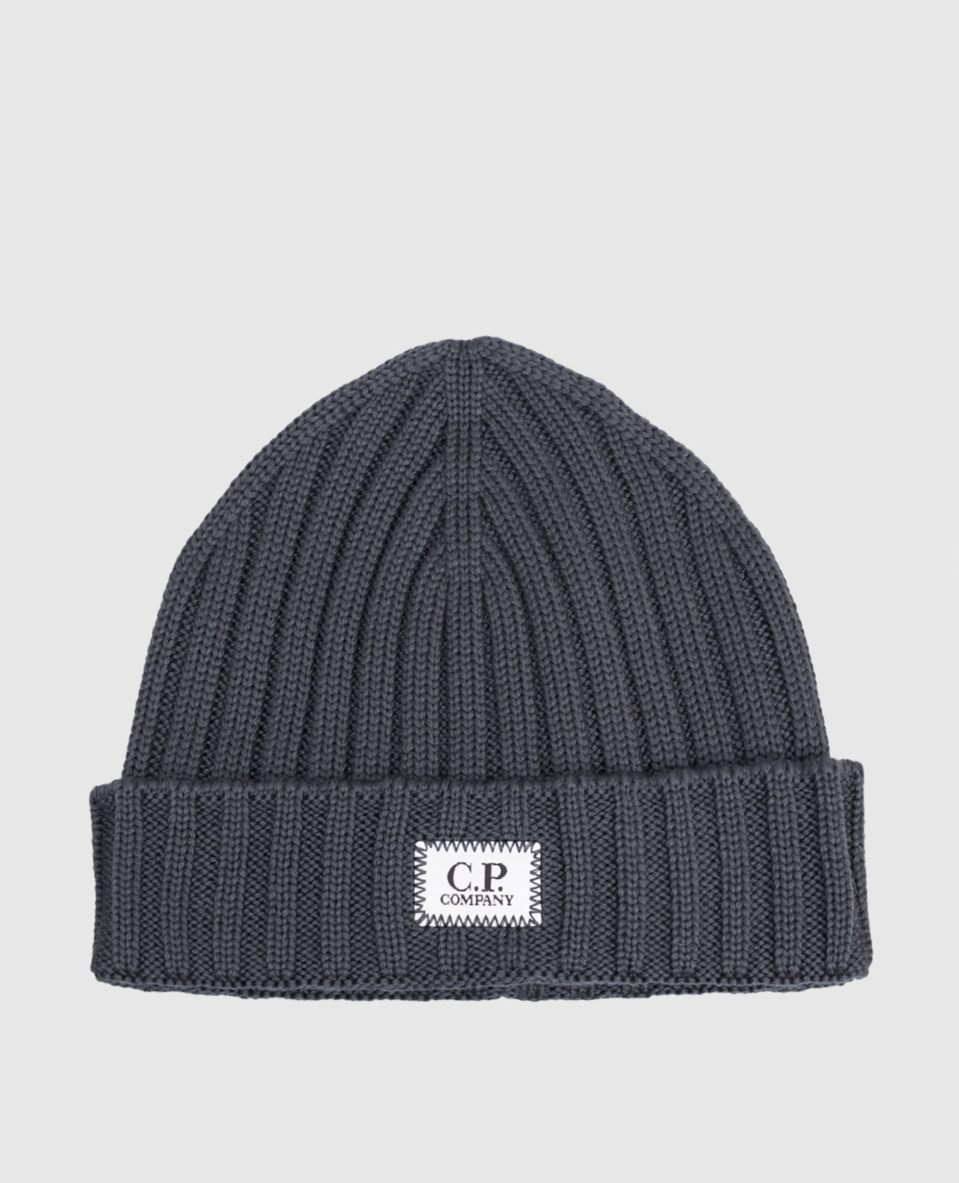 

Gray ribbed wool hat C.P. Company, Grey