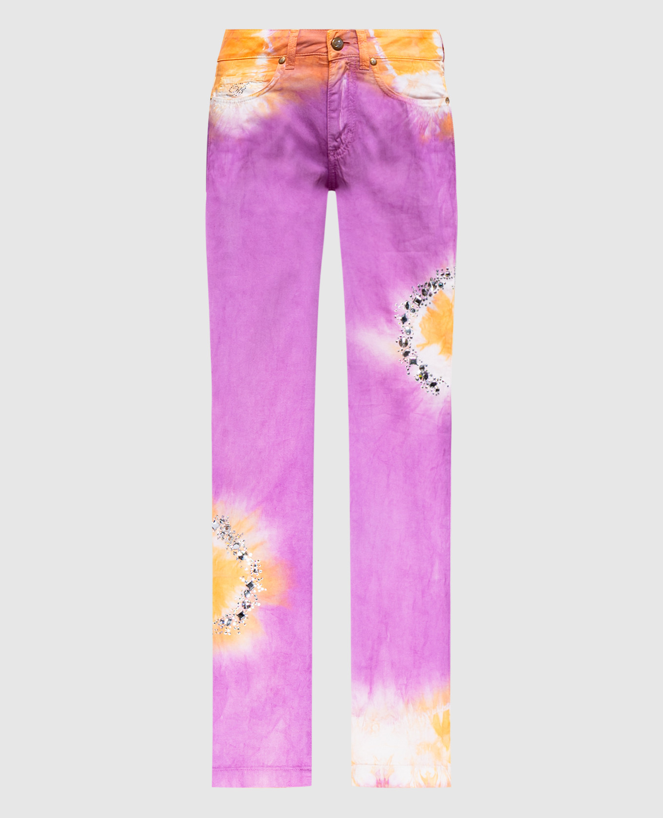 

Purple pants with crystals Blumarine, Violet