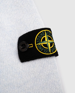 Stone Island Children's blue sweater with wool and cashmere K2S165100002S00M1