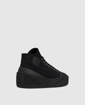 Balmain Black Riff Low sneakers with logo patch FM1VI392TCNS