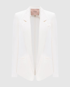 Twinset Beige jacket with linen 251TT2300