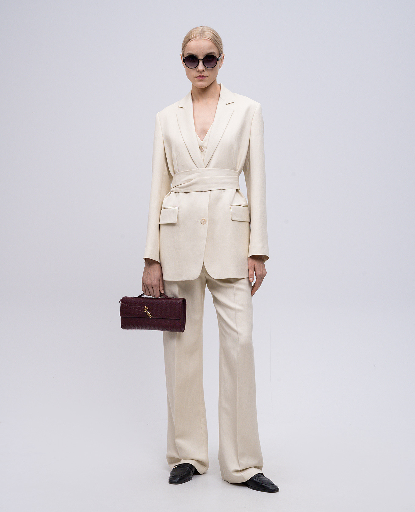 Beige linen pants Dondup 2