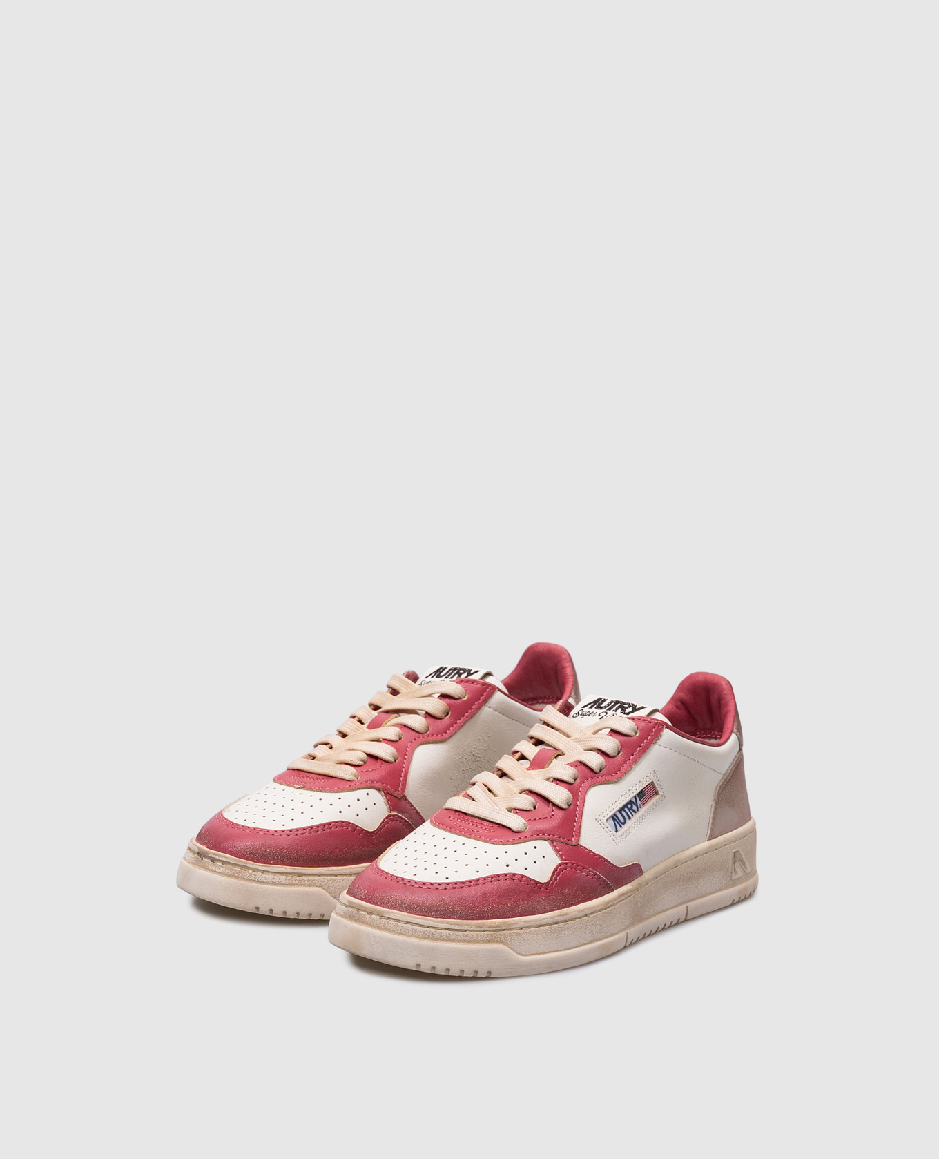 

Medalist Super Vintage Red Leather Sneakers AUTRY