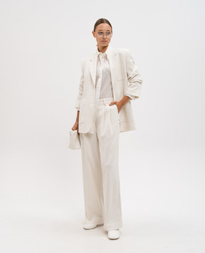 Toteme White corduroy jacket 243WRZ0041FB0191