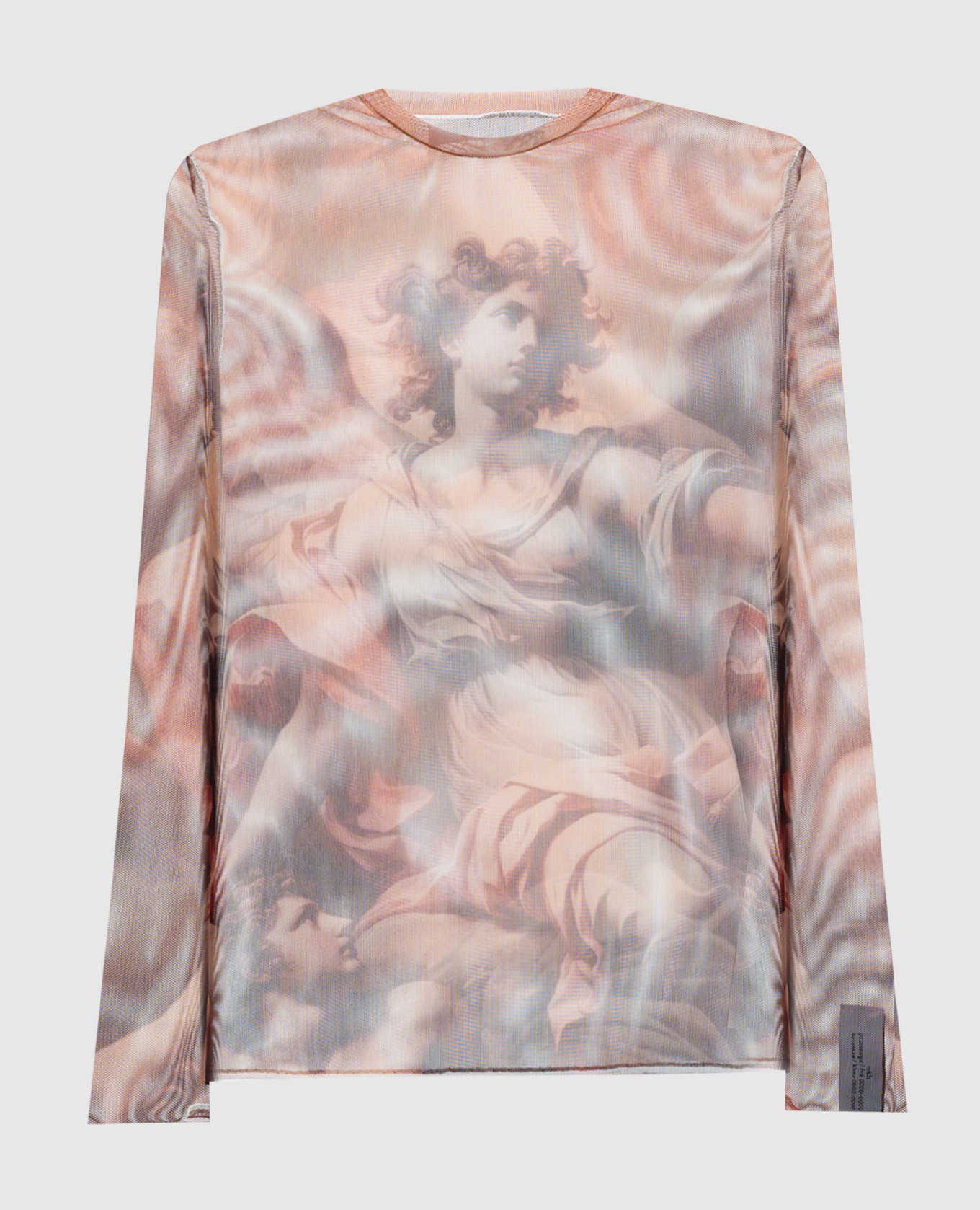 

Brown blouse with Renaissance print Rokh