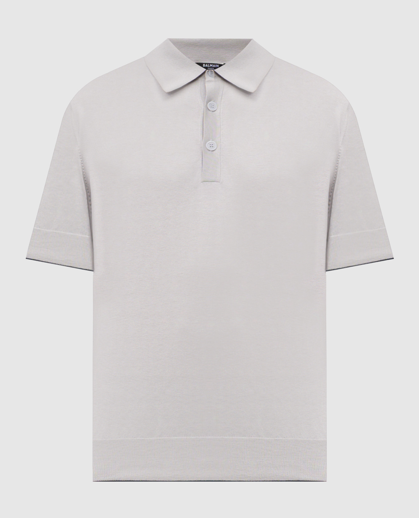 

Gray polo with silk Balmain, Grey