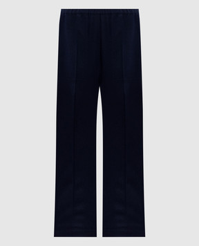 Toteme Blue pants with a bow 254WRB0370FB0016