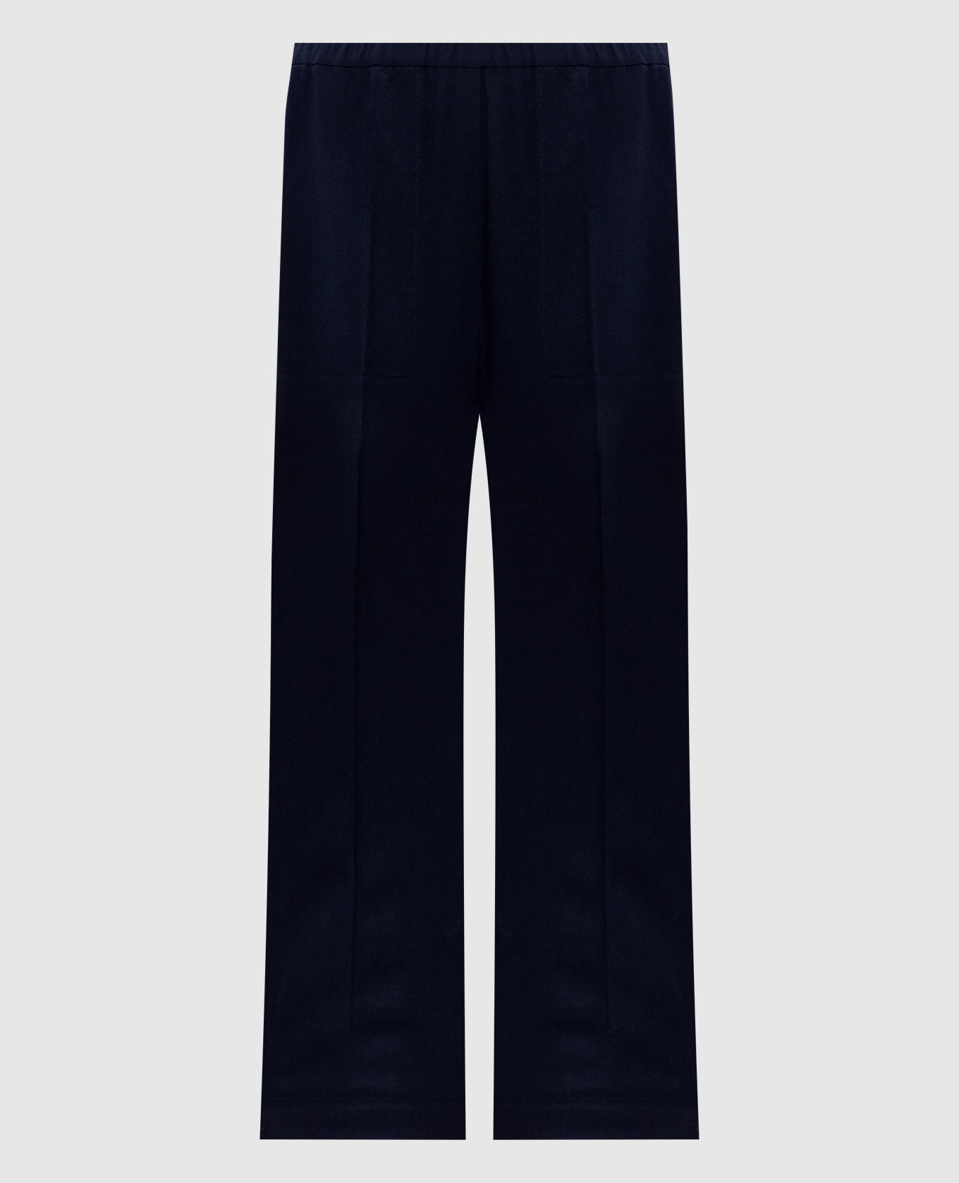 Blue pants with a bow