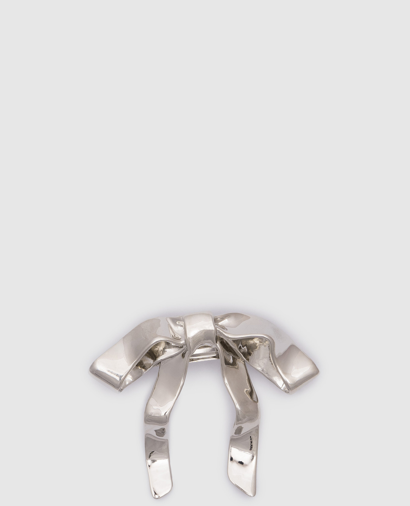 

Silver Mary Jane bow hairpin LELET NY