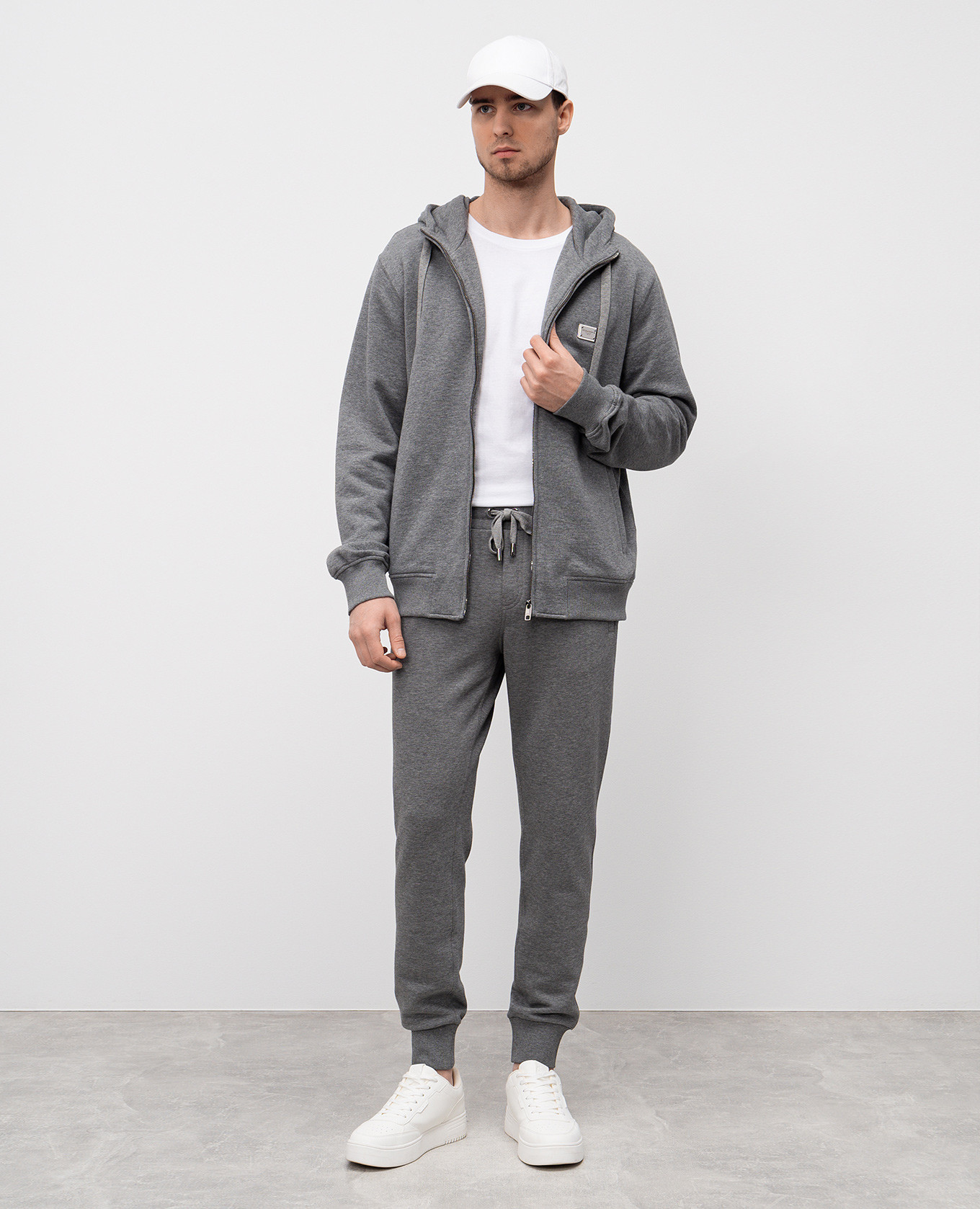 Grey sports jacket with logo Dolce&Gabbana 2
