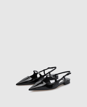 Jimmy Choo Black patent leather slingbacks DIDI DIDIFLATPAT