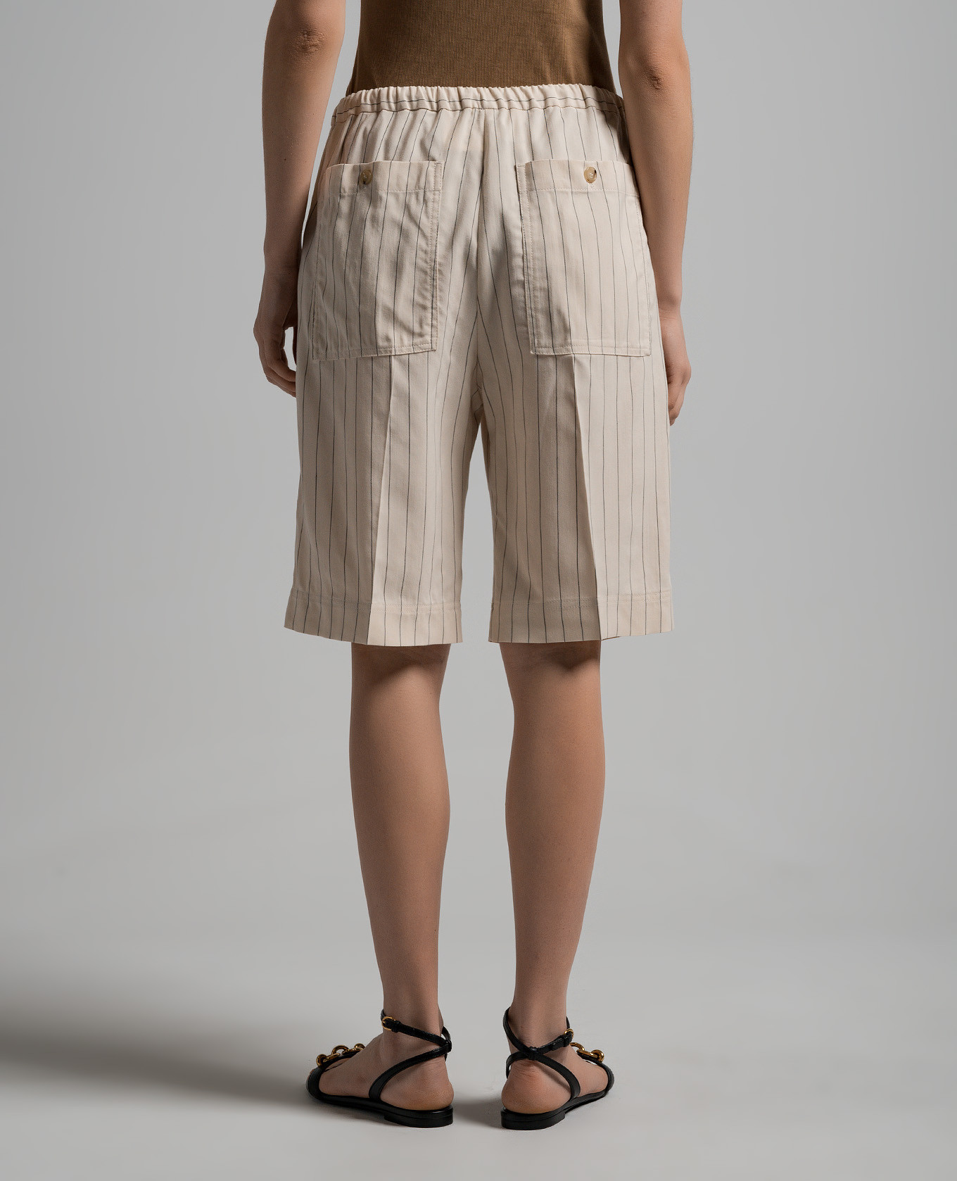 

Beige striped shorts Toteme