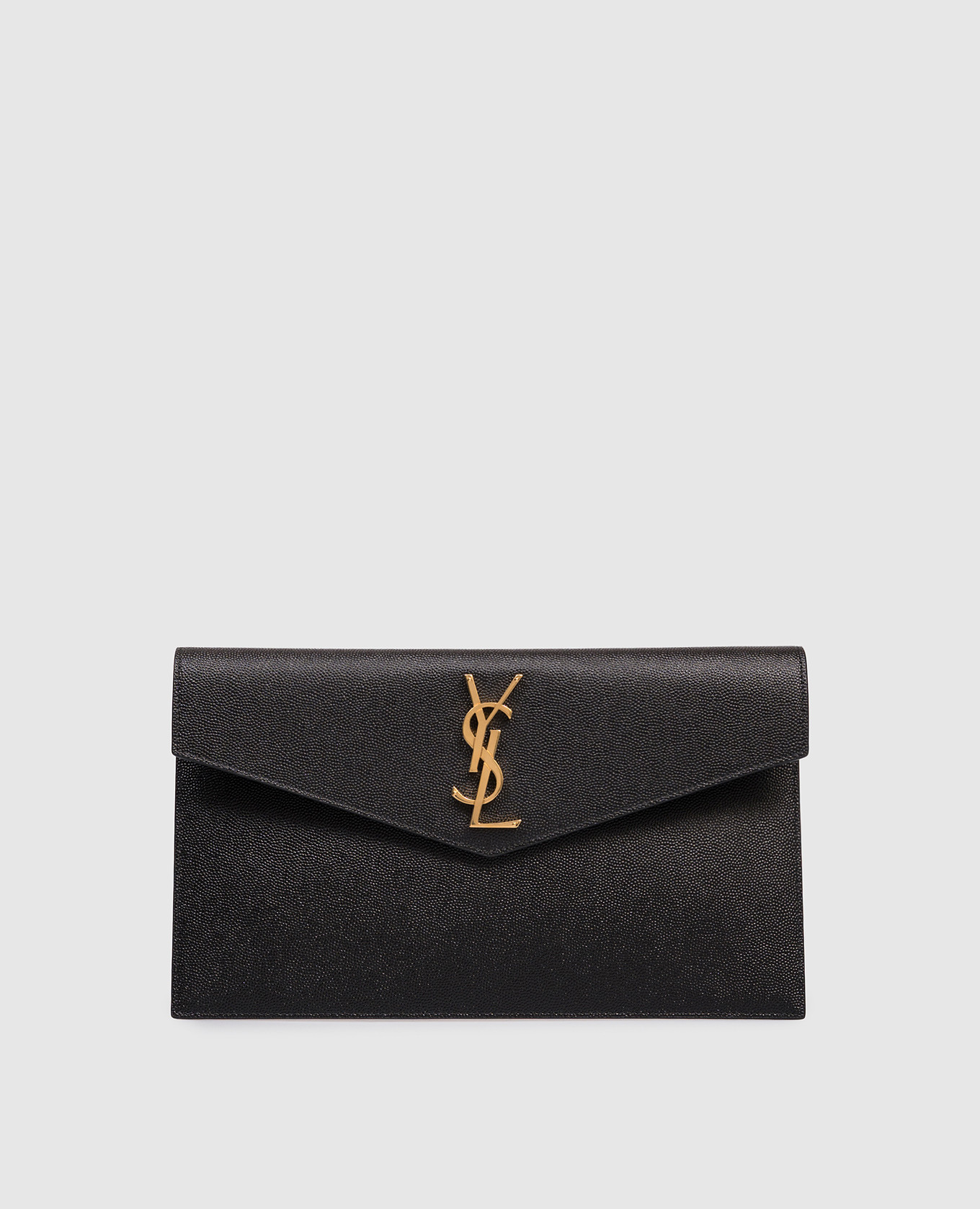 

Black leather clutch-envelope UPTOWN Saint Laurent