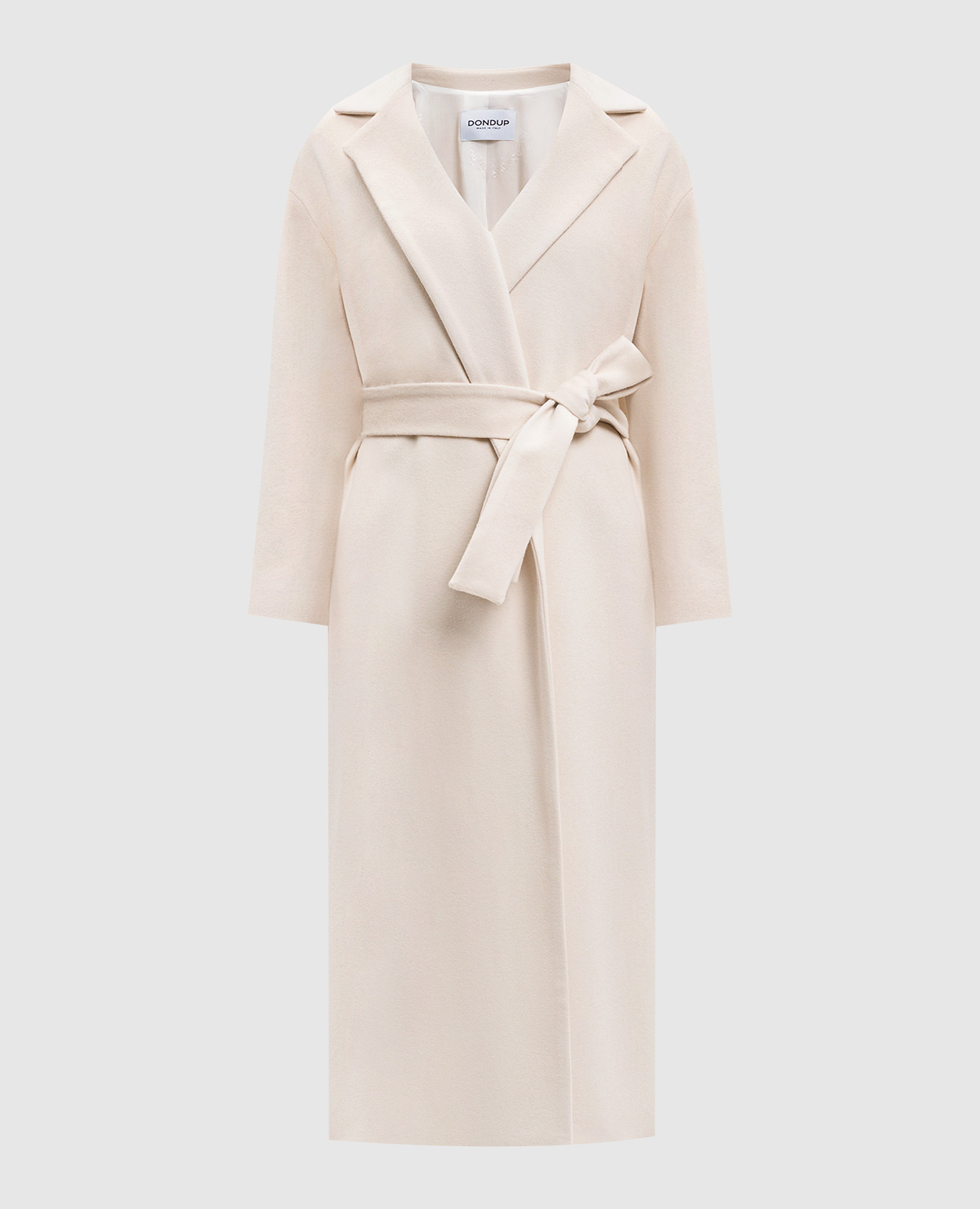 

Beige wool and cashmere coat Dondup