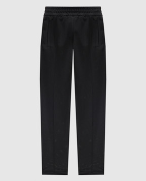 Palm Angels Black sweatpants with logo print PMCJ048S25FAB001