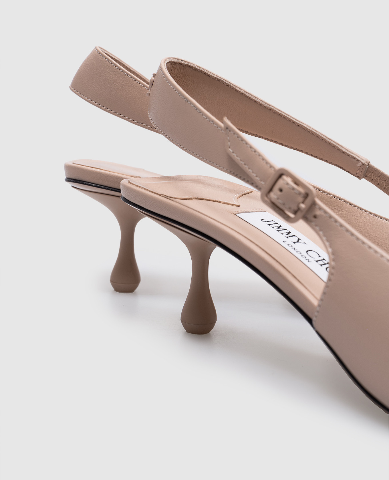 

Amel 50 beige leather slingbacks Jimmy Choo