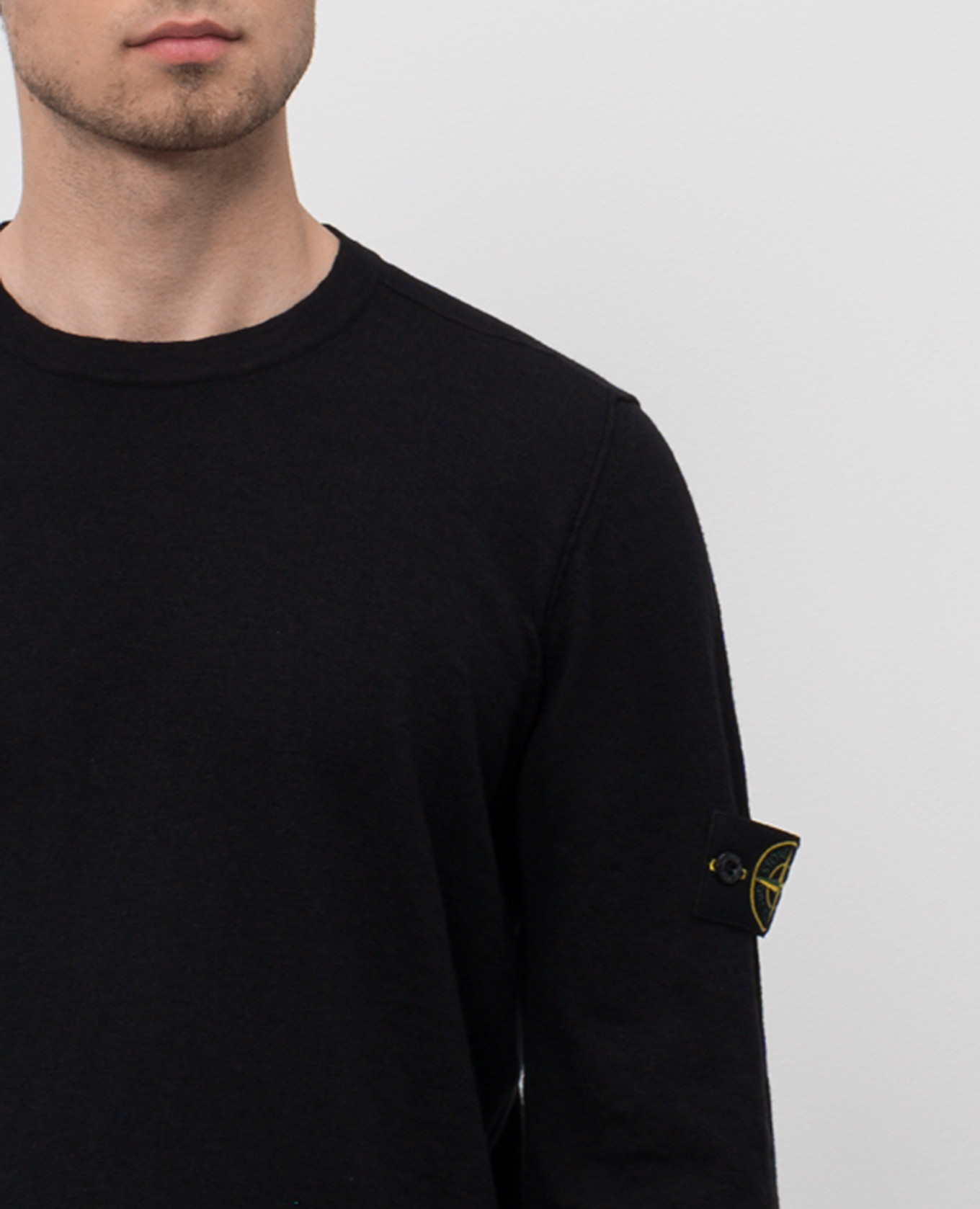 

Black jumper with logo Stone Island