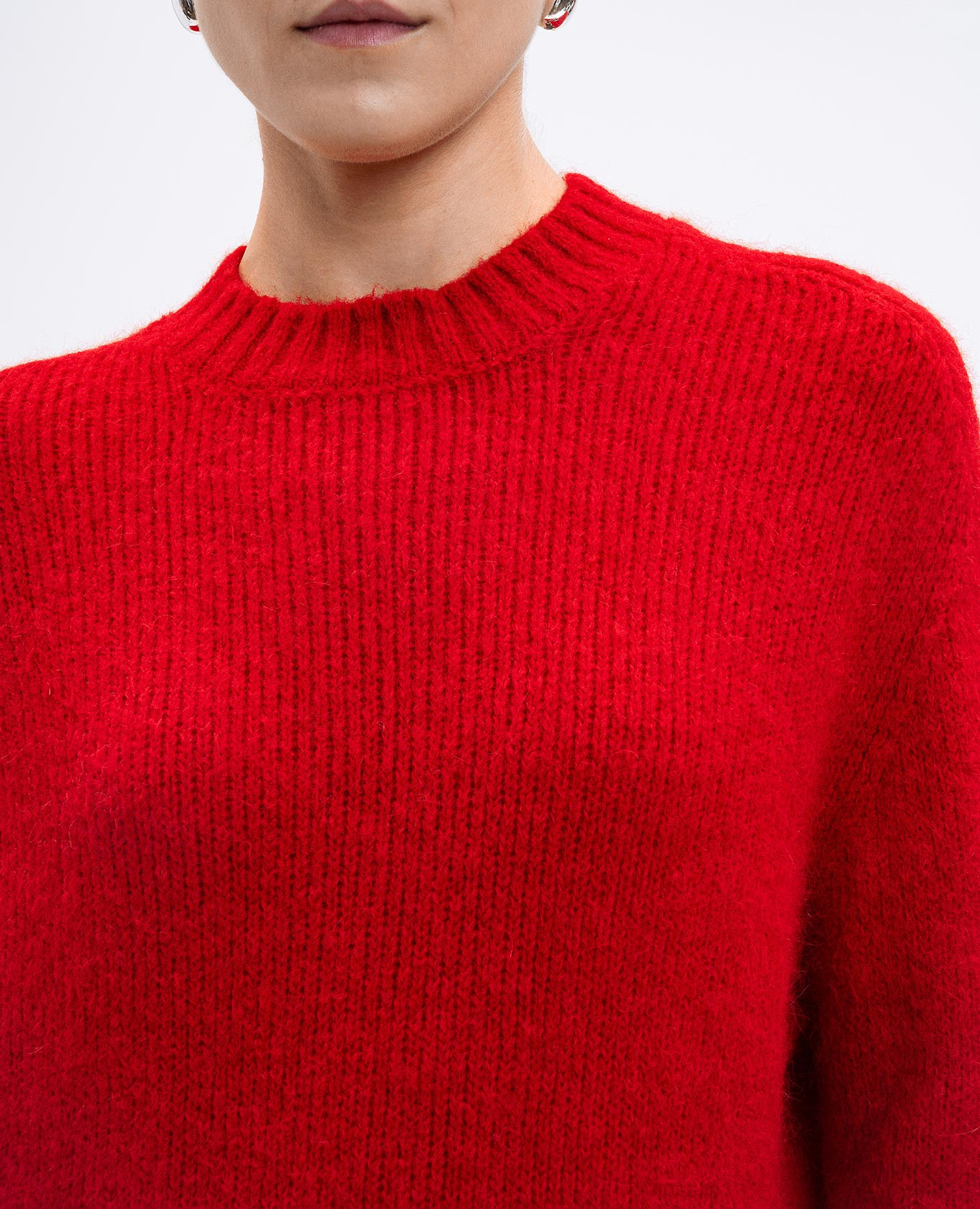 Red alpaca wool sweater Twinset 5