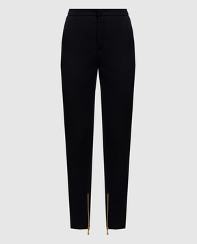 Balmain Black wool pants EF0PM045ME54