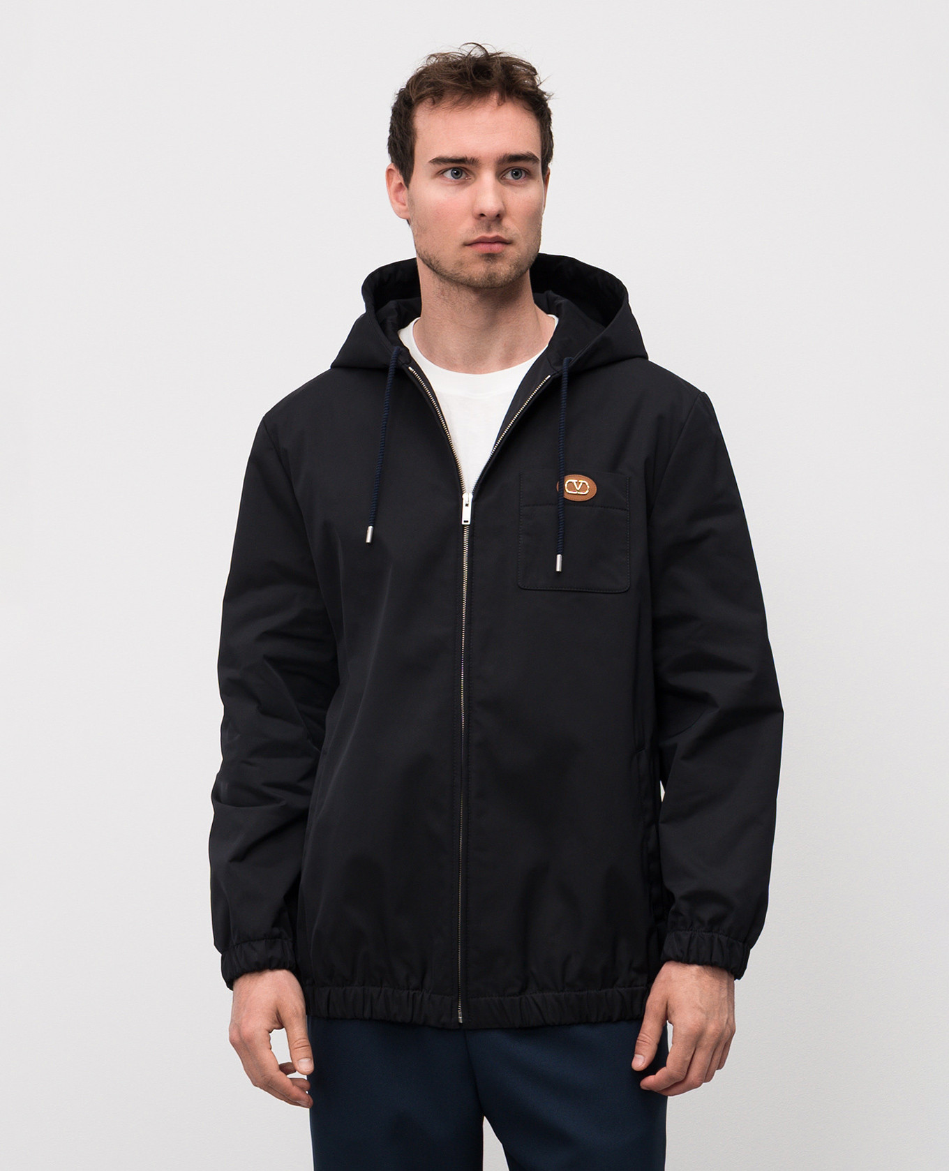 Black jacket with VLogo emblem Valentino 3