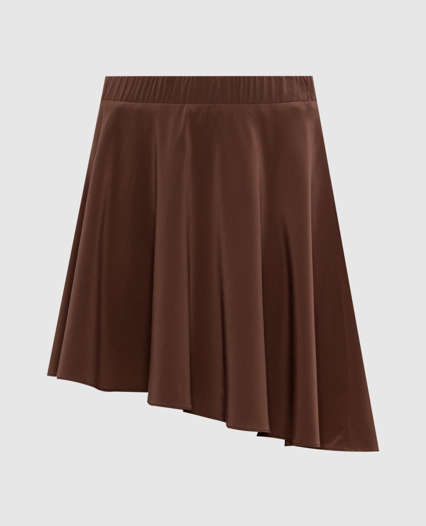 

Brown silk mini skirt Brunello Cucinelli