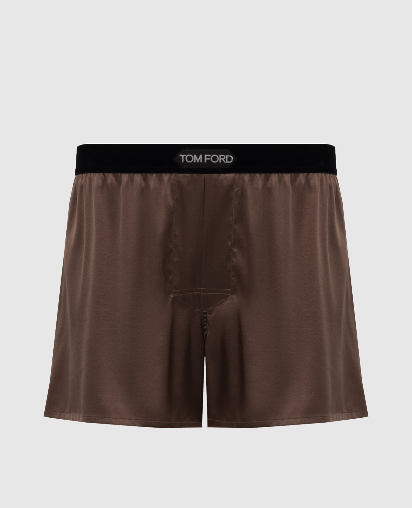 Brown boxer briefs with logo pattern Tom Ford