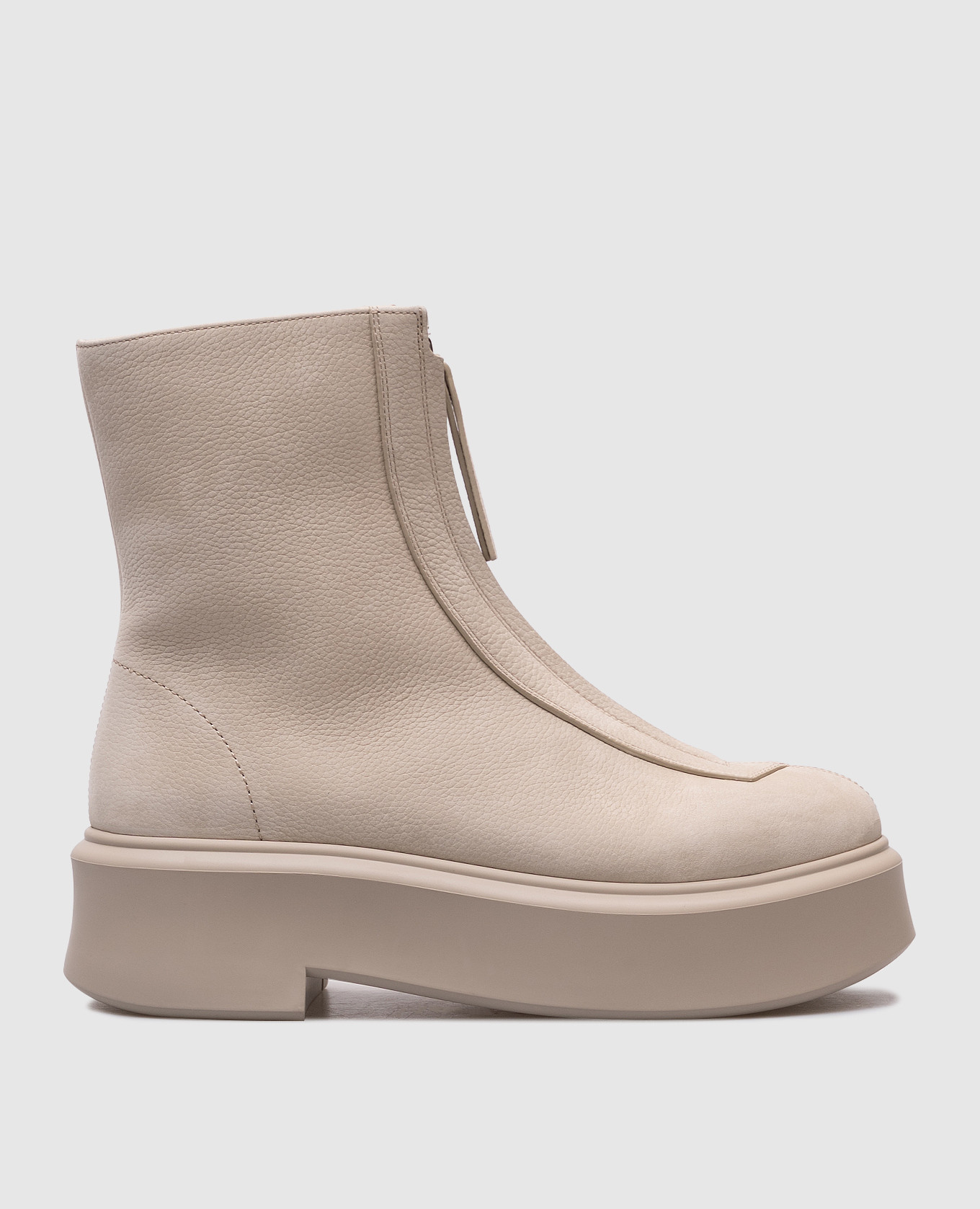 

Beige nubuck boots The Row