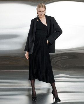 CO Black pleated skirt 3028FATP
